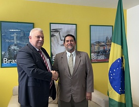 S.E.M. Alexey V. POPOV, Ambassadeur de Russie en Guinée, a visité l’Ambassade du Brésil à Conakry