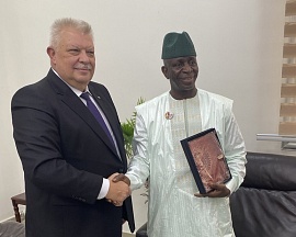 On the meeting with H.E. Mr. Ibrahima Kalil Condé, Minister of Territorial Administration and Decentralization of Guinea