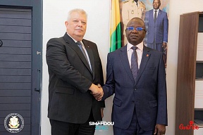 On the meeting with H.E.Mr. Bouna Sylla, Guinean Minister of Mines and Geology
