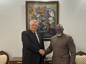 On the meeting with with Mr. Anthony Ohemeng-Boamah, UNDP Resident Representative in Guinea