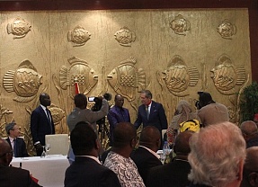 Dîner solennel en honneur de l’Ambassadeur de Russie au Palais présidentiel «Sékhoutouréya»