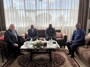 S.E.M. Alexey V. POPOV, Ambassadeur de Russie en Guinée, a rencontré la délégation de la Chambre de Commerce, d'Industrie et d’Artisanat de Guinée