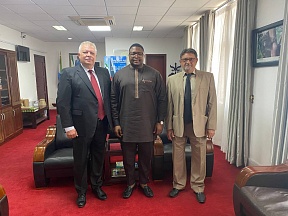 The Russian Ambassador presented copies of credentials to the Minister of Foreign Affairs and International Cooperation of Sierra Leone